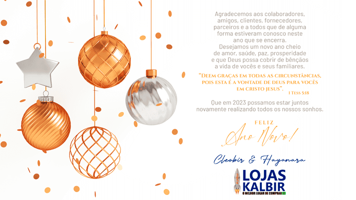 Feliz Ano Novo Lojas Kalbir